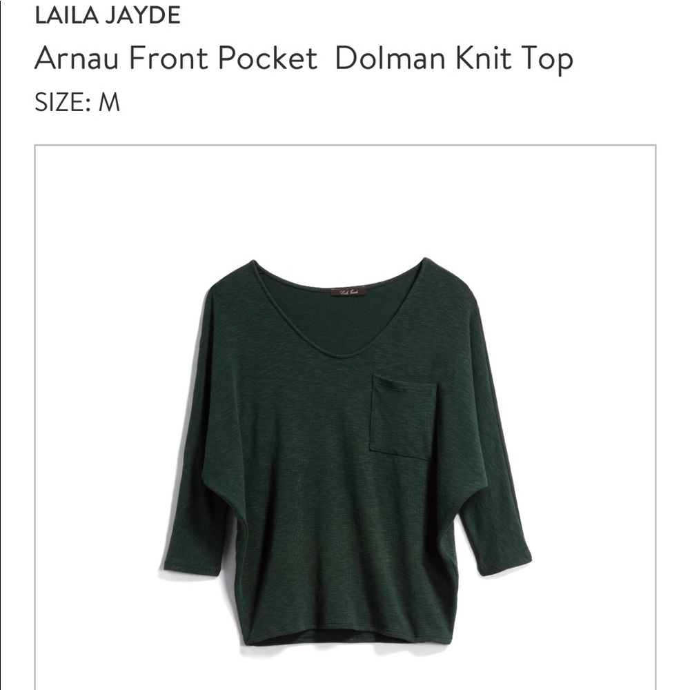 Front pocket knit top